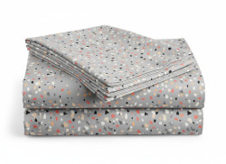 Bavlněné prostěradlo do dětské postýlky PINTURA šedé 110x160 cm