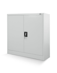 BEATA kovová šatní skříň s policemi: šedá (41)