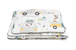 Bellamy Bavlněný set přikrývky a polštáře do postýlky s výplní JACKIE TOWN, vel. M