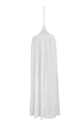 Bellamy Bílý lněný baldachýn nad postýlku SNOWY WHITE