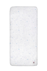 Bellamy Dětské mušelínové prostěradlo FLAKES 70 x 140 cm