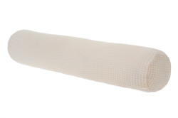Bellamy Krémový bavlněný polštář ve tvaru válečku WAFFLE 13x60 cm