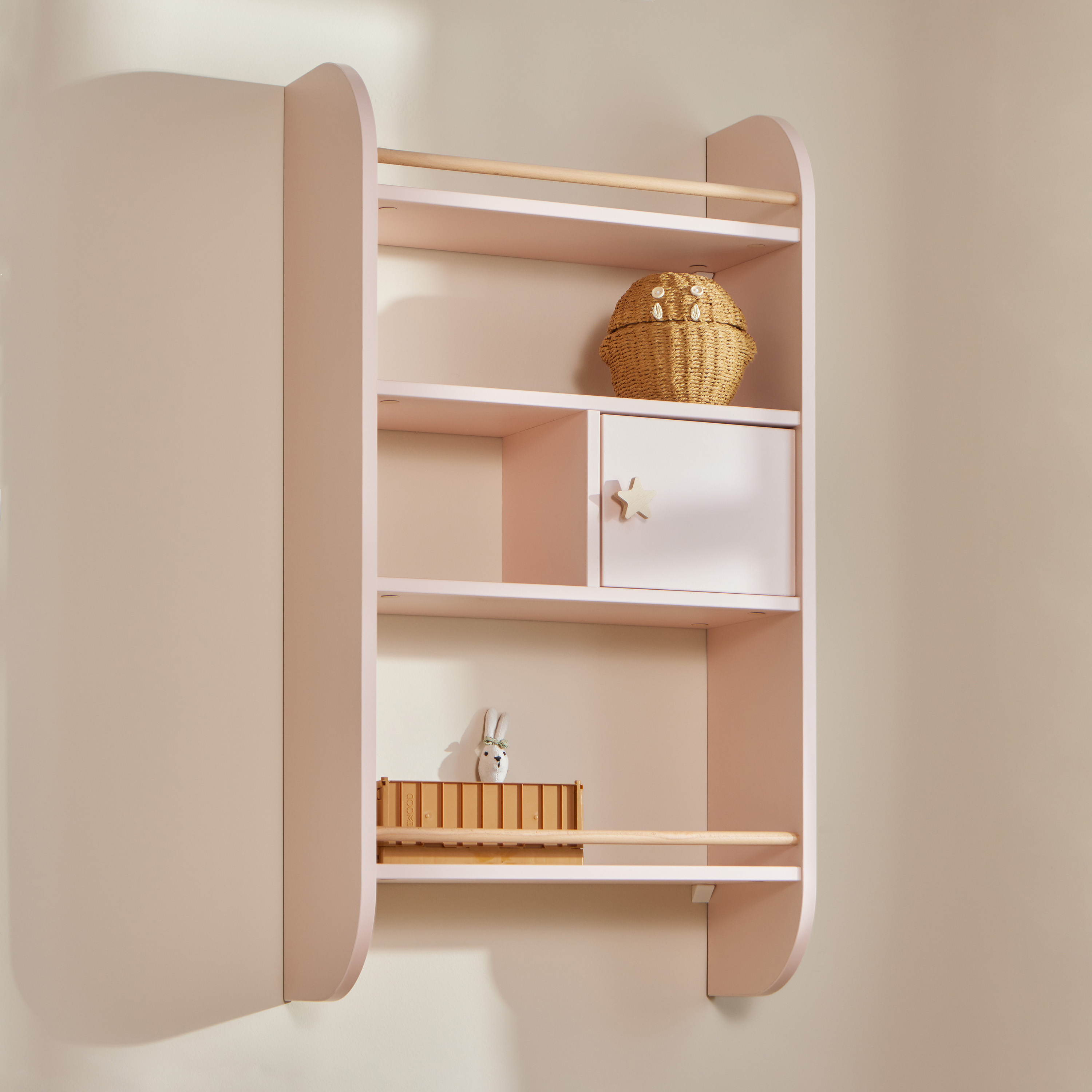 Bellamy Růžová dětská police RAINBOW SUNSET