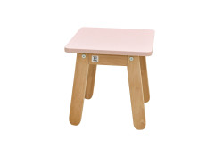 Bellamy Růžová dětská stolička WOODY DUSTY PINK