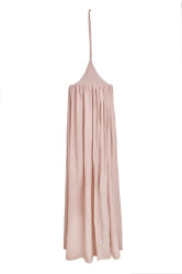 Bellamy Růžový lněný baldachýn nad postýlku DUSTY PINK