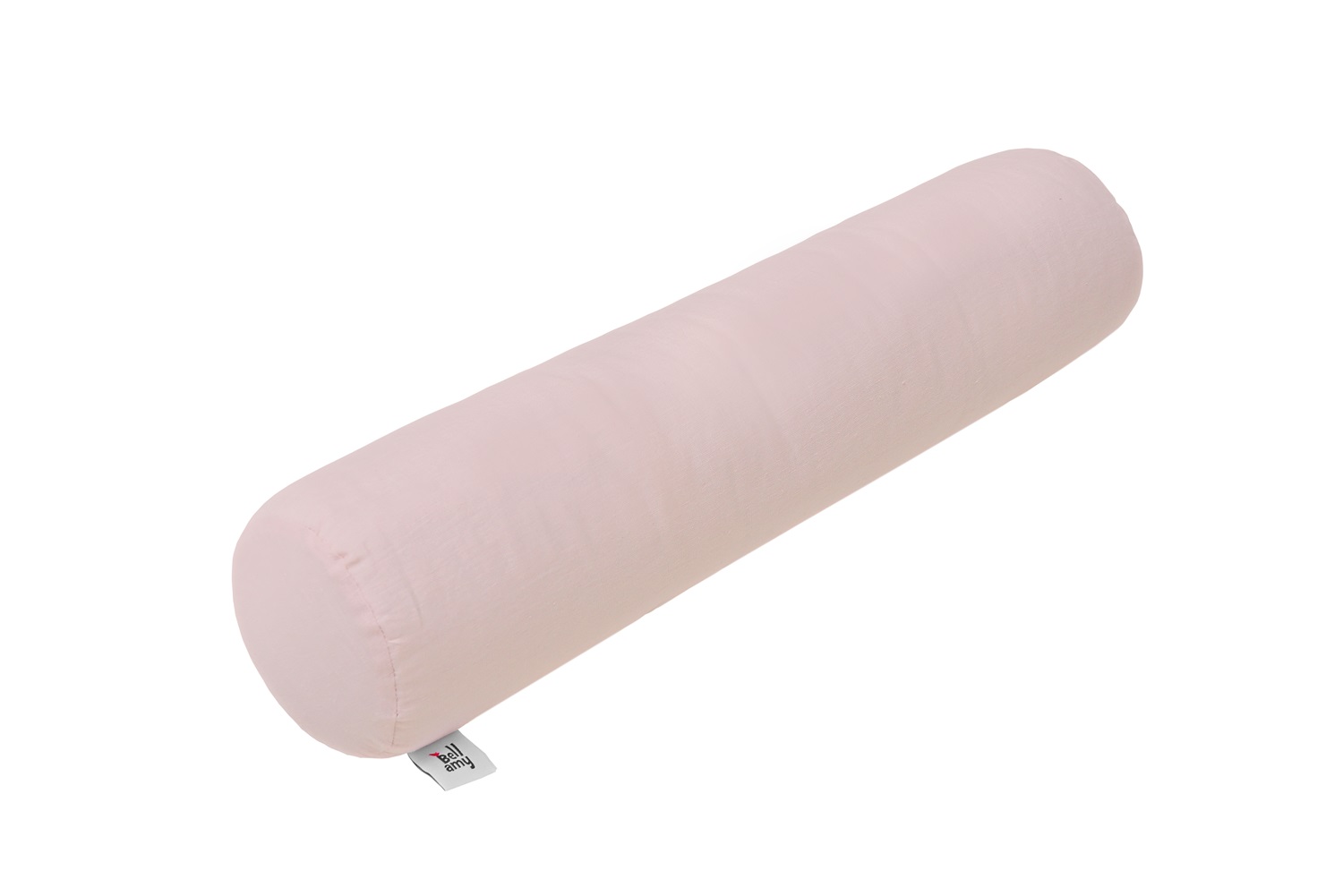 Bellamy Růžový lněný polštář ve tvaru válečku DUSTY PINK 14 x 55 cm