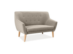 Béžová 2místná pohovka AMBER