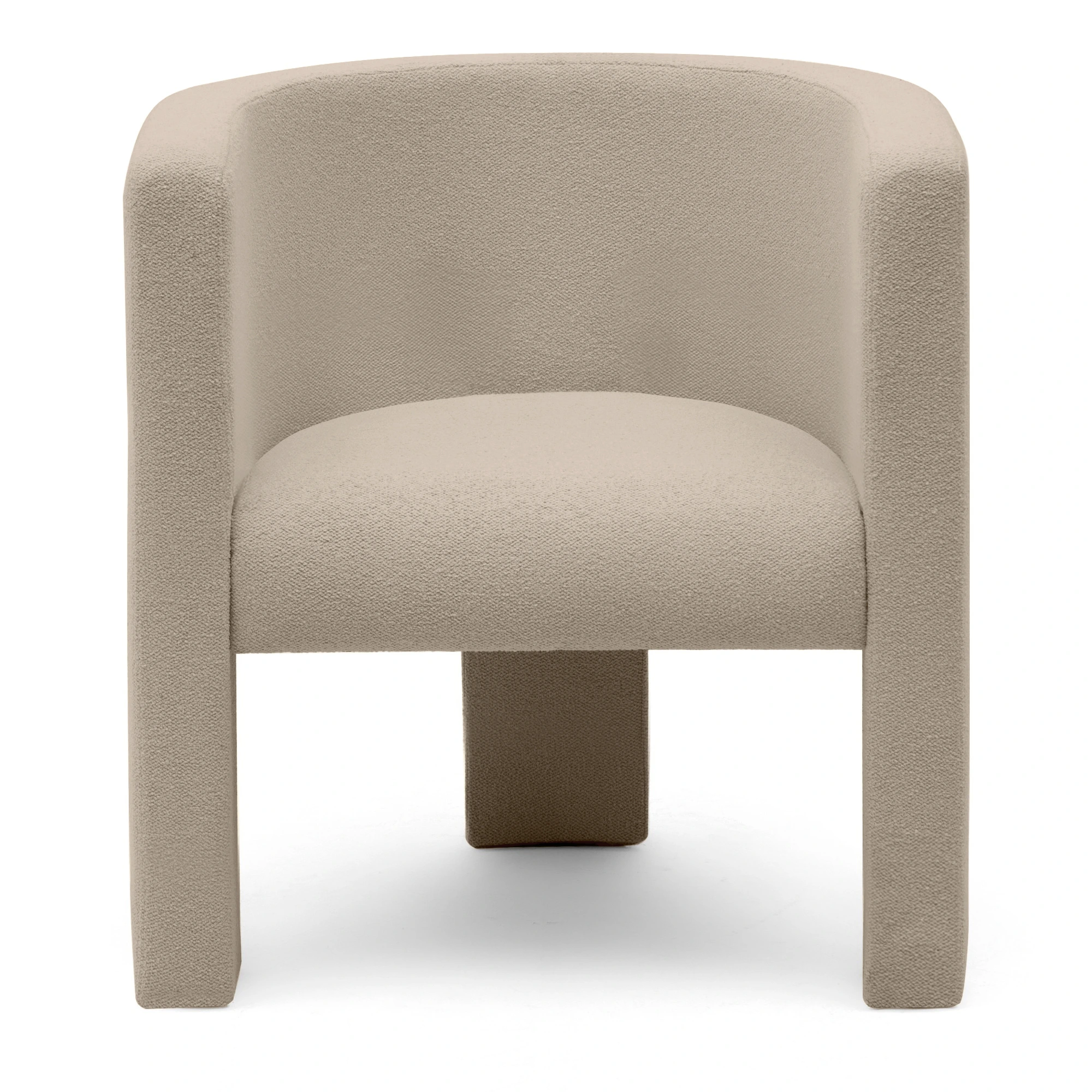 Béžové designové křeslo MILU