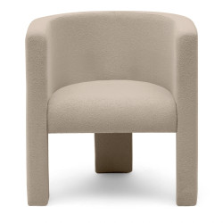 Béžové designové křeslo MILU