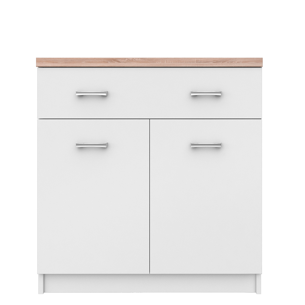 Bílá komoda D1S TOPTY TYP 14