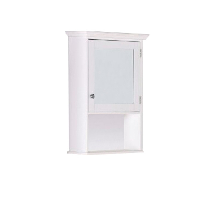 Bílá závěsná skříňka se zrcadlem  ATENE TYP 2