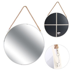 Bílé kulaté zrcadlo MIRROR
