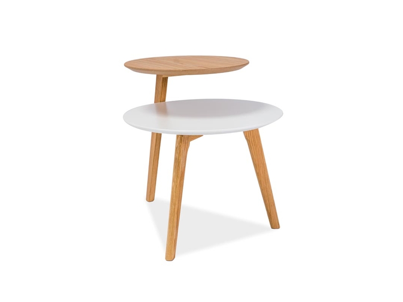 Bílý příruční stolek NEO