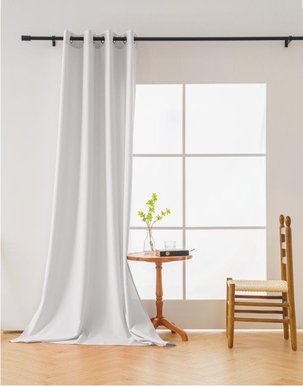 Bílý závěs OXFORD 140x270 cm Zavěšení: Řasící páska