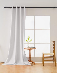 Bílý závěs OXFORD 140x270 cm Zavěšení: Řasící páska