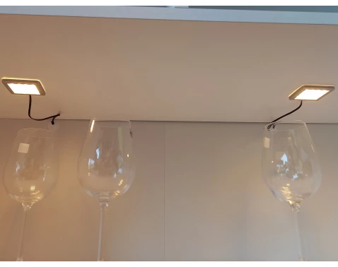 Bodové LED osvětlení (2 ks) Square, teplá bílá