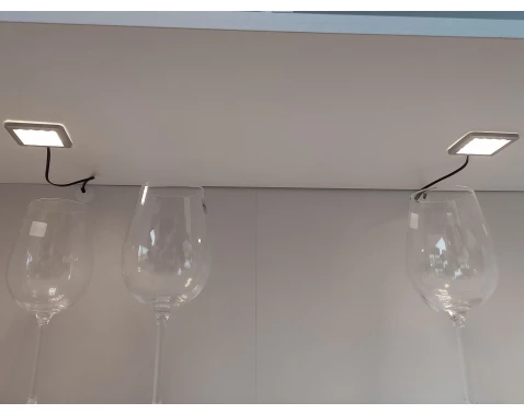 Bodové LED osvětlení (2 ks) Square, studená bílá