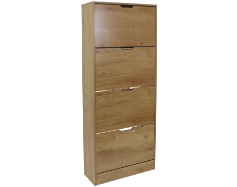 Botník Rubble, 4dveřový, dub