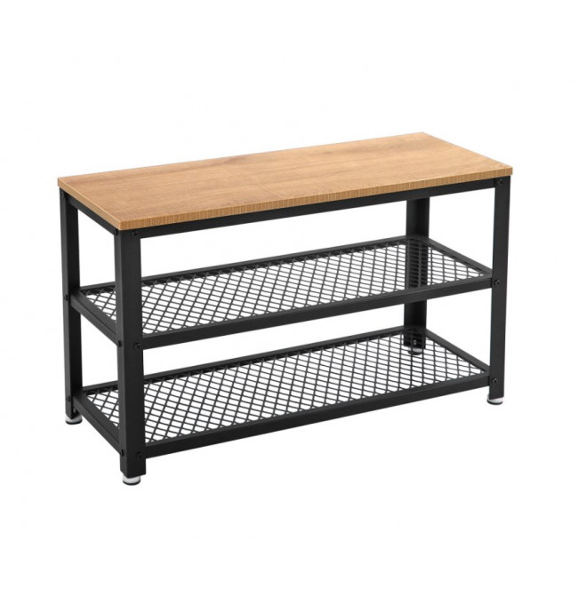 Botník se 2 policemi TAYLOR 73x45 cm, dekor dub