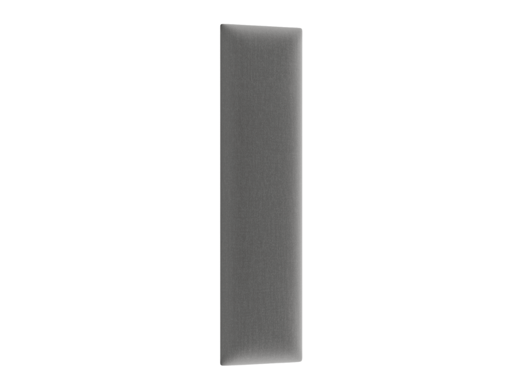 Čalouněný nástěnný panel QUADRATTA 15x60 cm, šedý