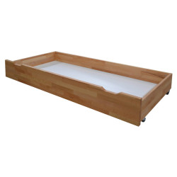 Carryhome ÚLOŽNÝ PROSTOR POD POSTEL, 152/16/63 cm, buk