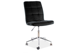 Černá kancelářská židle Q-020 VELVET