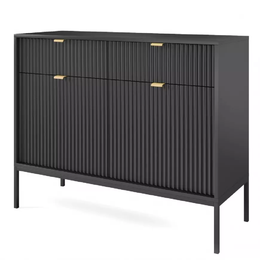 Černá komoda NOVA KSZ104