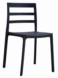 Černá plastová židle ELBA