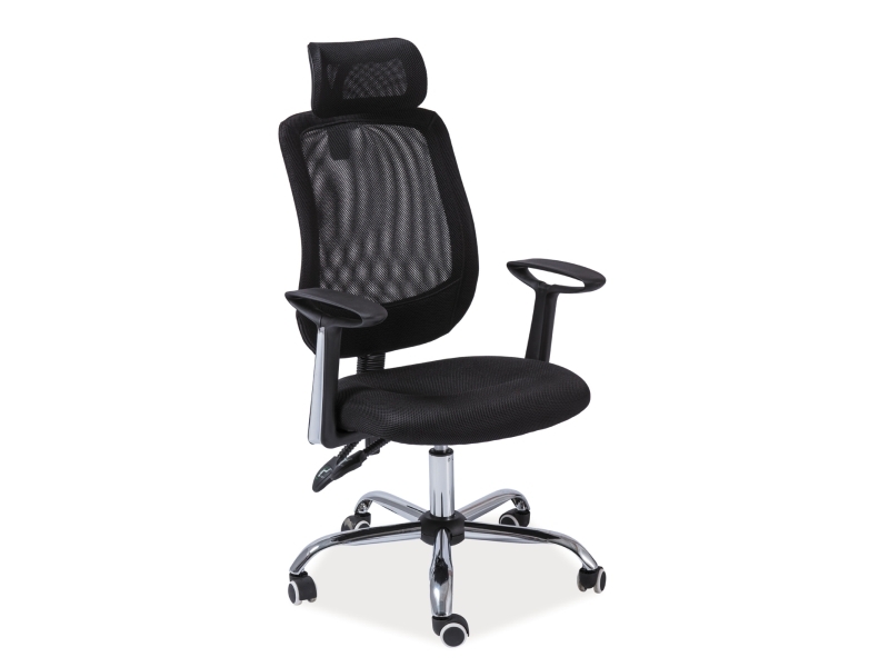 Černé kancelářské křeslo FLEXISEAT Q-118RC