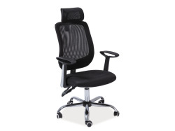 Černé kancelářské křeslo FLEXISEAT Q-118RC