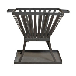 Černé kovové přenosné ohniště CEPSANA