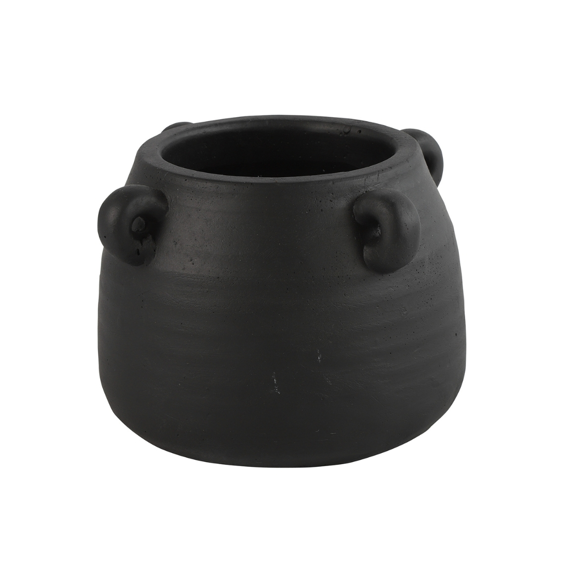 Černý cementový květináč CELTIC Velikost: S