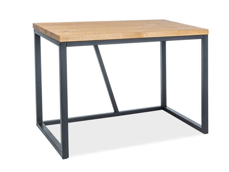 Černý psací stůl s deskou v dekoru dub SILVIO 110X60X75