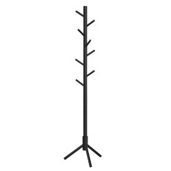 Černý věšák z masivního dřeva STELLO