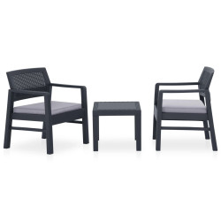 Černý zahradní set OBASI