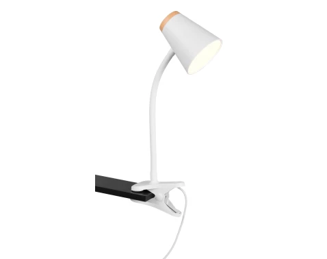 Čtecí lampička se skřipcem LED Pongo, bílá