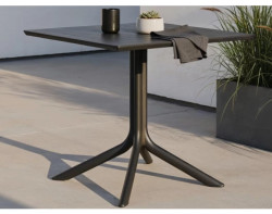 Čtvercový zahradní stůl Panta 80x80 cm, antracitový