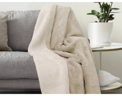 Deka Sherpa 150x200 cm, krémovo-béžová