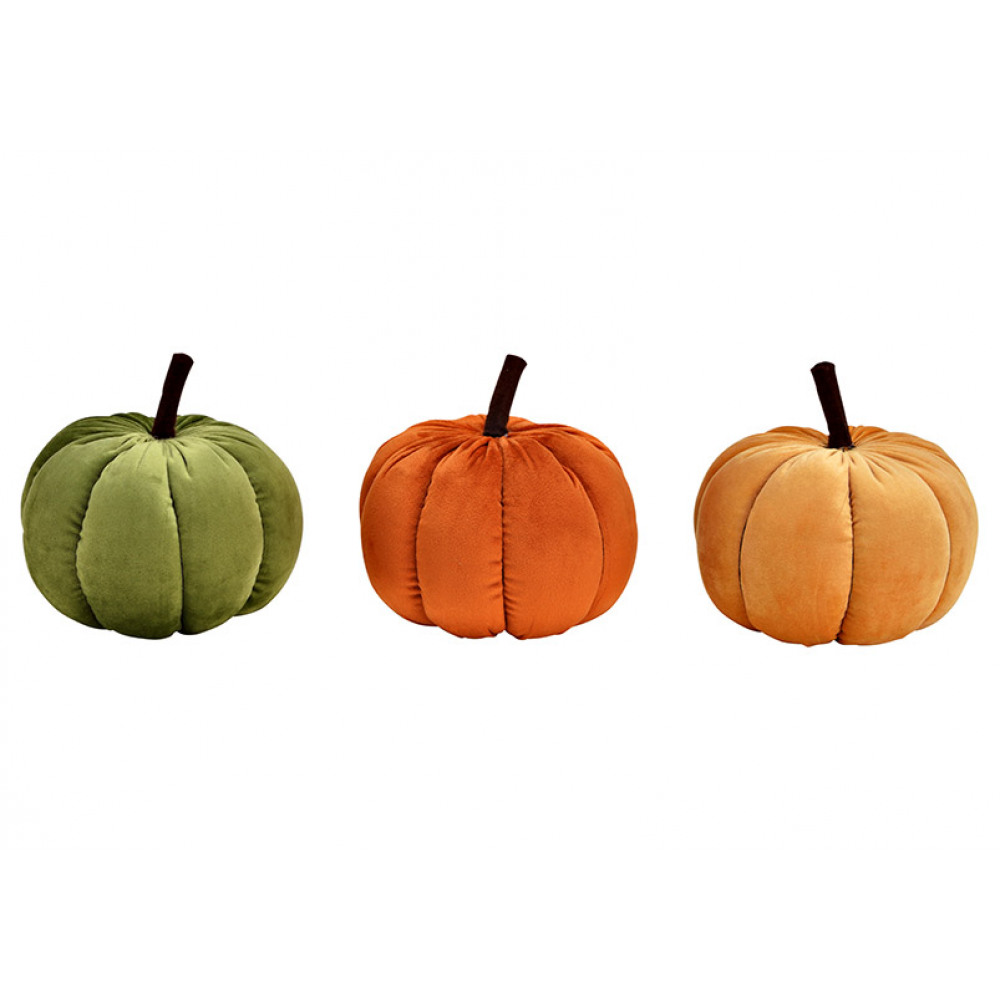Dekorace dýně PUMPKIN 14x18 cm - různé barvy Barva: Červená