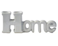 Dekorace Home 12 cm, bílá