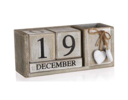 Dekorace Kalendář Heart