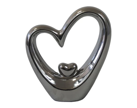 Dekorace Srdce, lesklá