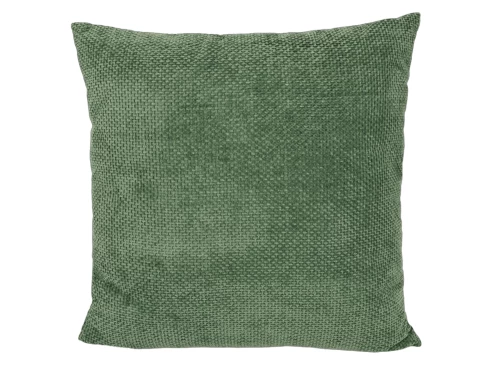 Dekorační polštář Chenille Cross 45x45 cm, zelená