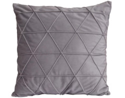 Dekorační polštář Vanessa 45x45 cm, stříbrný