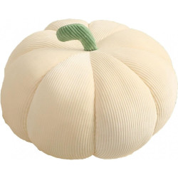 Dekorační polštář ve tvaru dýně PUMPKIN 18 cm, krémový