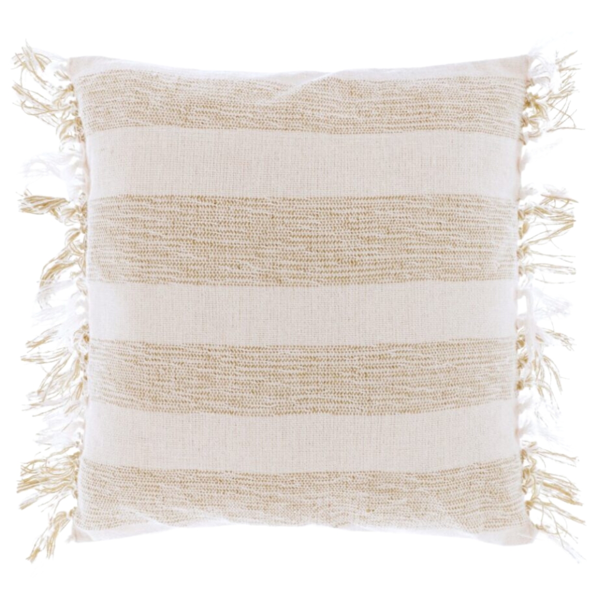 Dekorační polštářek BOSSA 45x45 cm, krémové pruhy