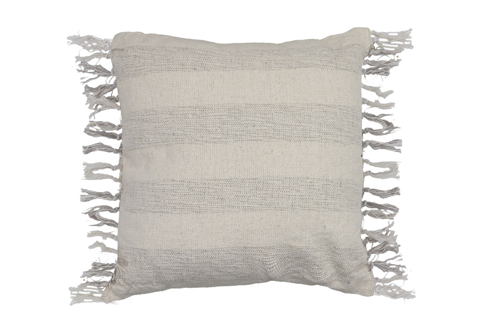 Dekorační polštářek BOSSA 45x45 cm, šedé pruhy