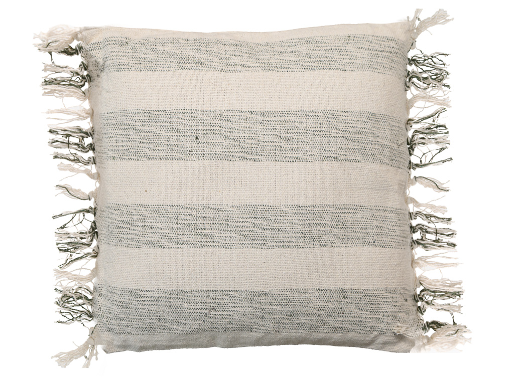 Dekorační polštářek BOSSA 45x45 cm, zelené pruhy