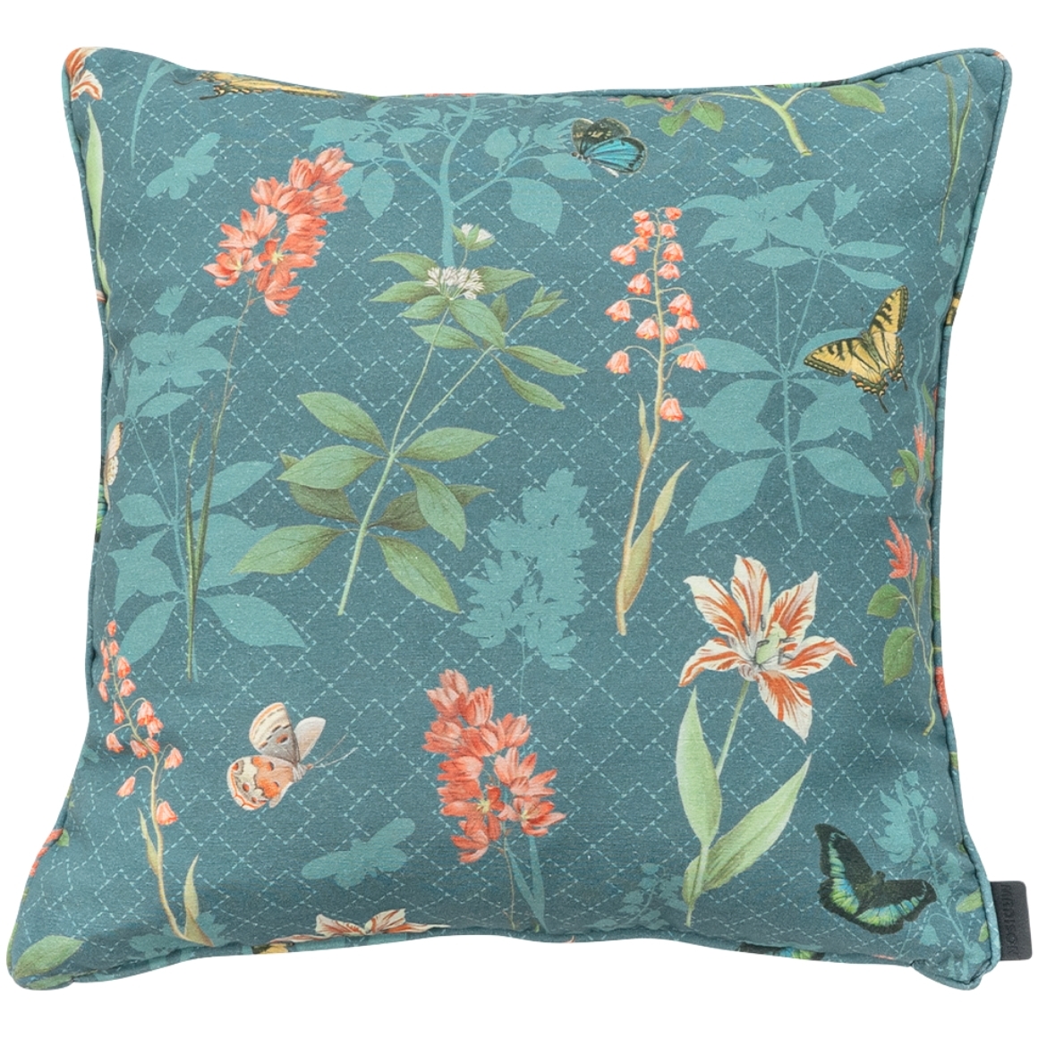 Dekorační polštářek MADISON PIPING 50x50 cm, modrý