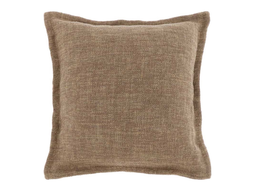 Dekorační polštářek NESSA 45x45 cm, hnědý